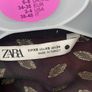 Amazing Zara black and gold long print dress XS Image 10