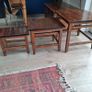Nest of 3 walnut tables Image 2