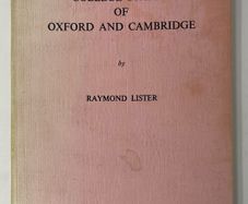 College Stamps of Oxford and Cambridge by Raymond Lister. Harry Hayes 1974 reprint. 64  paperback.