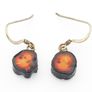 Heathergems Sterling Silver Earrings & Natural Heather In Original Box Image 3