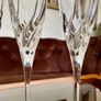 Vintage Italian Lead Free Crystal Champagne Flutes RCR x 5 Image 8