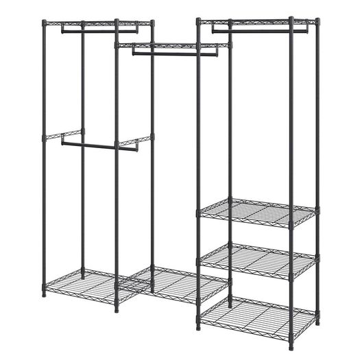 Heavy Duty Clothes Rack Coat Rack 362 kg Loadable Freestanding Clothes Rack 174x180x45 cm 3 Clothes Rails Multifunctional 8-Layer for Bedroom, Laundry Room, Dressing Room