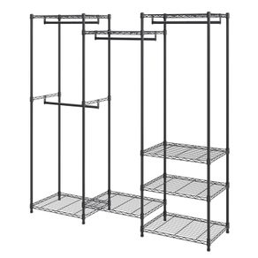 Heavy Duty Clothes Rack Coat Rack 362 kg Loadable Freestanding Clothes Rack 174x180x45 cm 3 Clothes Rails Multifunctional 8-Layer for Bedroom, Laundry Room, Dressing Room