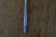 Water man miniature polished chrome pen