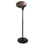 Electric Quartz Garden-Patio Heater, Freestanding or Wall Mountable Design, Safety Overheat Protection, Adjustable Height and 45 Degree Tilt, 3 Heat Settings, 2000 W, Image 7