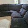 Black Recliner Corner Sofa Image 6