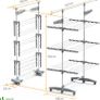 Large 3 Tier Clothes Airer, Laundry Drying Rack Foldable Stainless Steel Clothes Horse for Indoor Outdoor Image 3