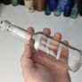 220 - Set of 2 Vintage Clear Glass Decorative Collectible Bottles Image 3