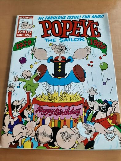 Popeye the Sailor comic 1989 (1st number)