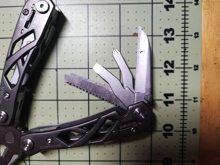 Gerber steel and aluminium multi-tool