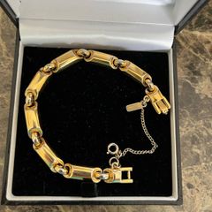 Gold tone monet bracelet