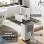 Dehumidifiers for Home, 12L/Day Dehumidifier for Bedroom with Automatic Humidity Sensor Auto Defrost 24H Timer, Continuous Drainage Ultra Quiet Dehumidifiers for Drying Clothes Damp Image 4