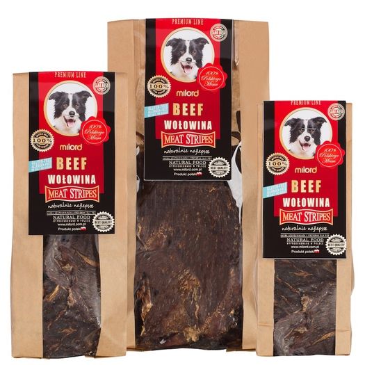 Milord Beef Slices - Natural Dried Dog Chews 80g