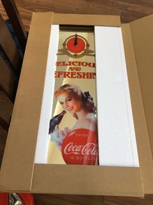 Coca Cola Clock & Mirror 74 cm x 38.5 cm