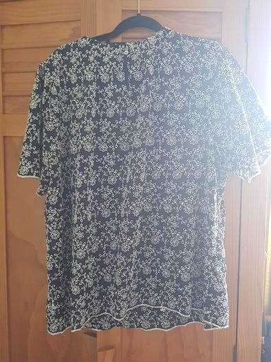 TK Maxx Blue Embroidery Top