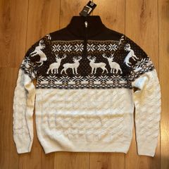 Gorgeous Mens Zipped Christmas Jumper Size L Brand New with tags