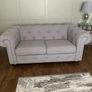 Two Chesterfield sofa's for sale  a 3 plus 2 seater grey Image 2