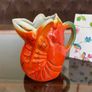 20th Century Retro Orange Lobster Design Mini Jug Creamer Souvenir from Blackpool 1960s Image 2