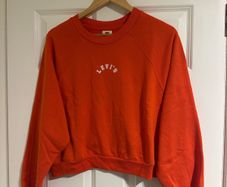 Levi's Women's Crew Sweatshirt in Burnt Orange - size medium
