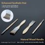 24 pcs Paint Brush Set,Expert Series,Enhanced Synthetic Brush Set with Canvas Roll and Palette Knife for Acrylic Oil Watercolour Gouache Image 4