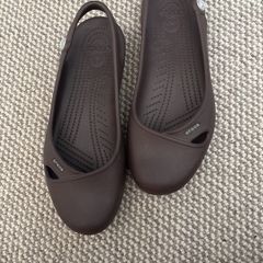 Crocs Olivia Slingback Ballet Flats - Brown- Size 6