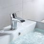Hapilife Stunning Waterfall Bathroom Sink Monoblock Mixer Faucet Chrome Image 5