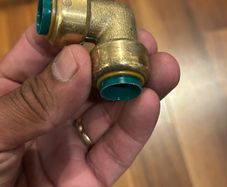 15mm Tectite Push-Fit Equal 90 Elbow DZR Brass