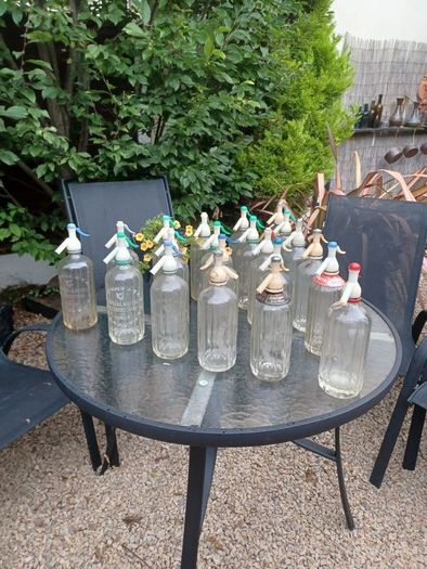 Soda  Syphon, Glass Bottles ,  Antique Pub Memorabilia