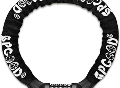 Bike Locks Heavy Duty/Bicycle Chain/Cycling Lock (14 Colors) 5-Digits Codes Resettable 100,000 Codes for Bike Cycle, Moto, Door, Gate Fence 830mm Length(Black)