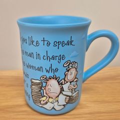 Funny Angels at Heart Stoneware Mug