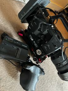 Sony FS7 Mark 1 with Hawk Wood V Lock Battery Adapter XQD Cards and Card Reader