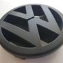 VW Golf Mk5 125mm full Matt Black Grill Badge Emblem bonnet GTI TDI Image 2