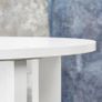 3 Tier Round Side Table, Farmhouse Wood End Tables with Storage, Country Accent Small Sofa Bedside Table Coffee Table for Living Room Bedroom and Small Spaces (White) Image 5