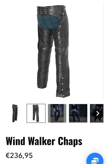 Motorbike Leather Chaps Unisex
