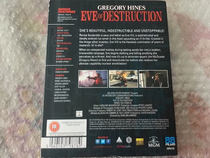 Eve of Destruction Limited Edition Blu Ray