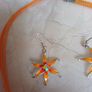 Costume  Necklace & Matching  Earrings.  Length  - 9".. Image 3