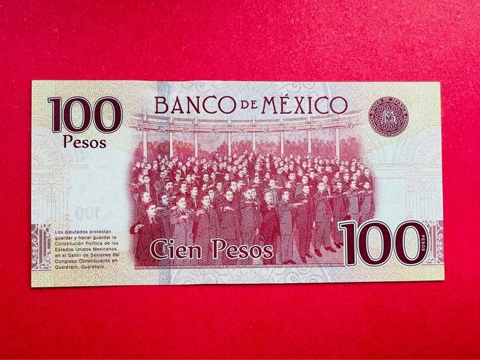 Mexico  100   Pesos  2016   Scarce Pick 130b Commemorative Issue ( Uncirculated )