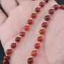 Vintage Carnelian Agate From Mali With Himalayan 1 Eyes Tibetan Agate Dzi Pendant Necklace Image 8
