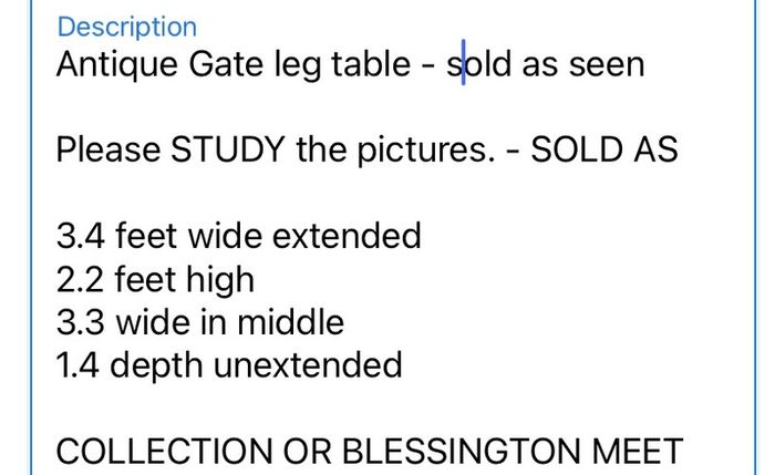 Gate Leg Table