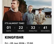 Kingfisher tickets for sale