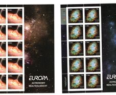 2009 Ireland Europa (International Year of Astronomy) Commemorative Stamps Sheet Plate 1A1A1A1A Mint Never Hinged (MNH)