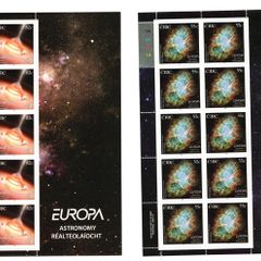 2009 Ireland Europa (International Year of Astronomy) Commemorative Stamps Sheet Plate 1A1A1A1A Mint Never Hinged (MNH)