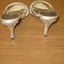 Chloe ladies champagne and diamante high heel sandals size 3 /Eu 36 Image 3
