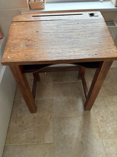 vintage school desk