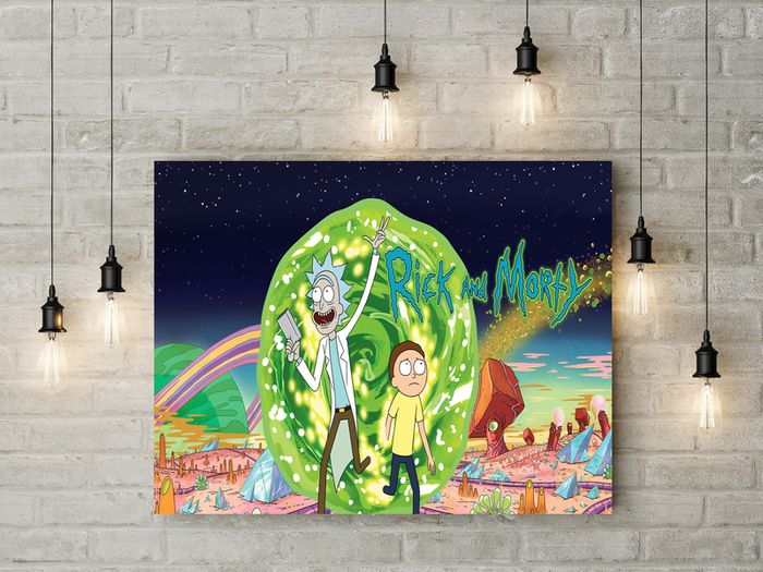 Rick and morty printed Wall picture 3mm foamex board printed picture on it wall board wall decor wall art picture