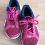 Trainer's/Girl's Under Armour Trainers/Size: 12.5  UK ..  31 EU .. Colour: Coral Pink and Navy with White Sole/NOW REDUCED Image 8