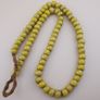 Antique Yellow African Style Glass Beads Strand 22 inches Image 8