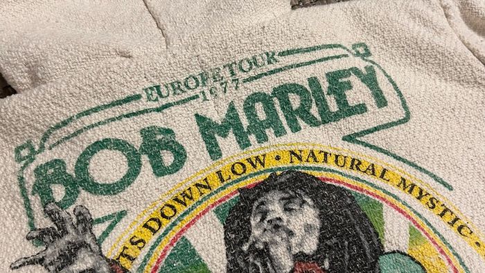BOB MARLEY European Tour 1977 heavyweight 100% cotton hoodie music icon memorabilia