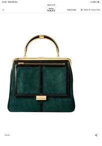 Balmain H & M green large bag