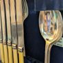 Vintage cutlery set in wooden box Image 10